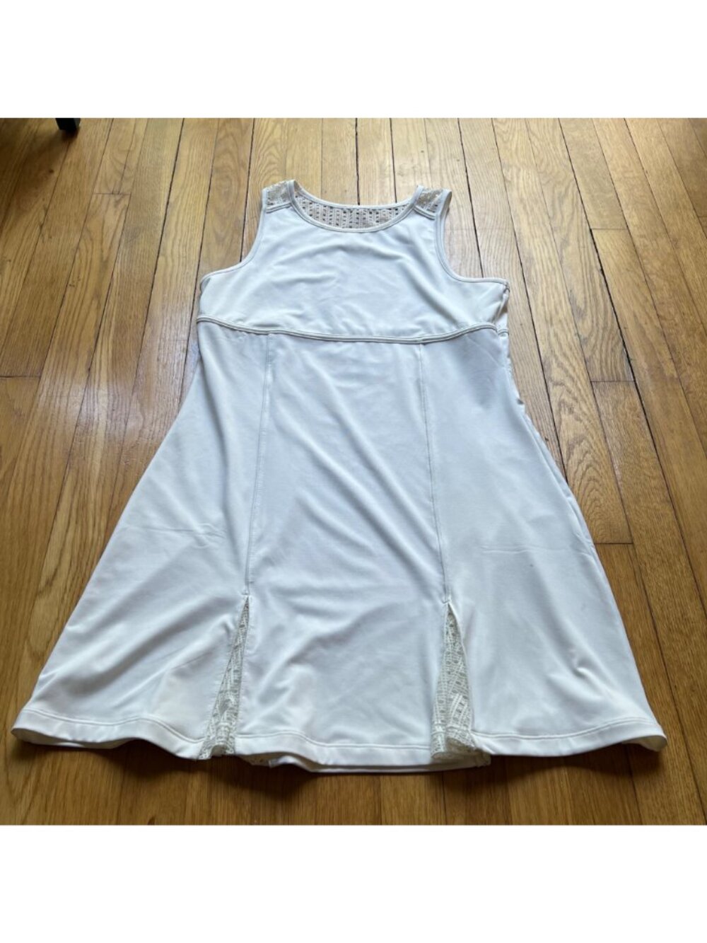 Tenniscore Tuckernuck Tnuck Sport M White Cane Victoria Mesh Sleeveless Dress - Picture 7 of 16